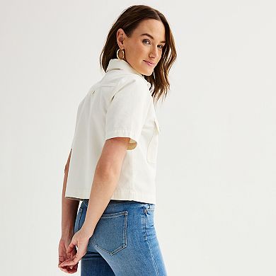 Women's Sonoma Goods For Life® Short Sleeve Button-Down Shirt