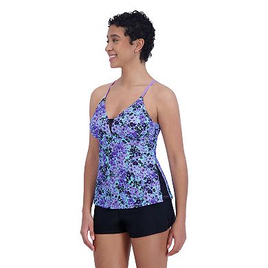 Women's ZeroXposur Floral Print Sweetheart Tankini Swimsuit Top