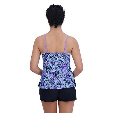 Women's ZeroXposur Floral Print Sweetheart Tankini Swimsuit Top