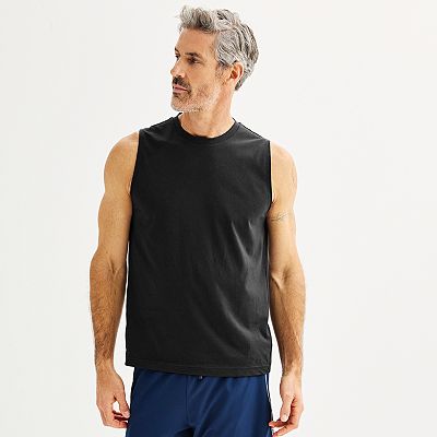 Summer Sports Solid Fitness Tank Top Sleeveless Gym Workout T Shirts Men