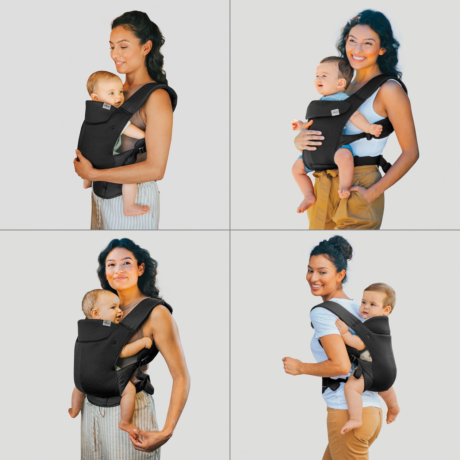 SERAPHY Baby Carrier Embrace Cozy – Marsupio 4-in-1 Ergonomico Regolabile In Rete Traspirante (0-36 Mesi)