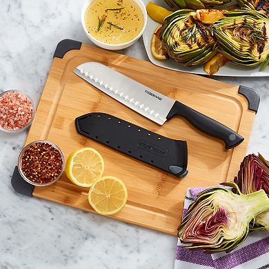 Farberware® 7-in. Santoku Knife with EdgeKeeper Sheath