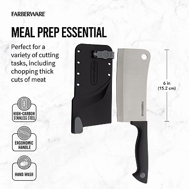 Farberware® 6-in. Cleaver with EdgeKeeper Sheath