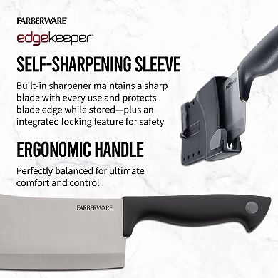 Farberware® 6-in. Cleaver with EdgeKeeper Sheath