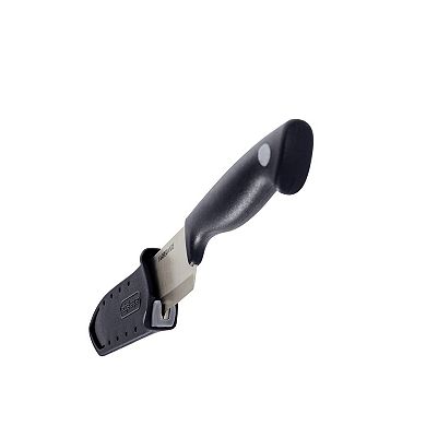 Farberware® 6-Inch Chef Knife with EdgeKeeper Sheath, Black Grey
