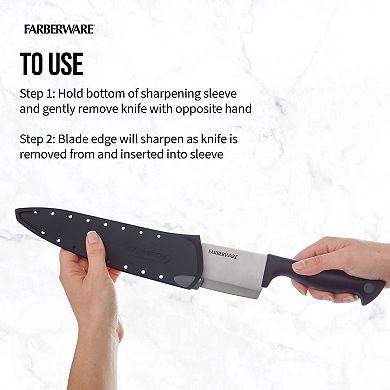 Farberware® 8 in Chef Knife with EdgeKeeper Sheath