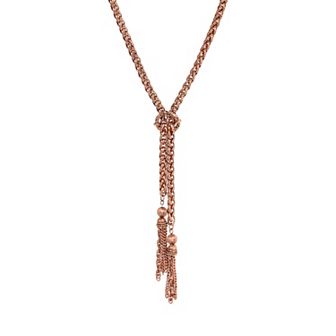 1928 Copper Tone Tassel Y-Necklace