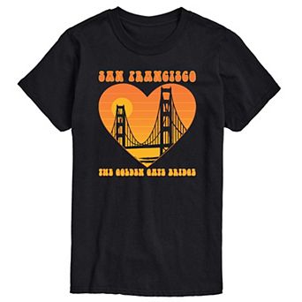 Men's San Fran Golden Gate Heart Graphic Tee