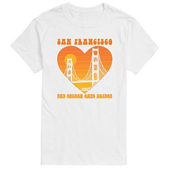 Men's San Fran Golden Gate Heart Graphic Tee