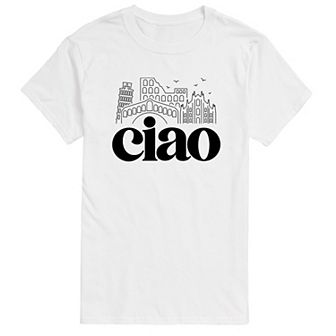 Men's Ciao Italy Landmarks Graphic Tee