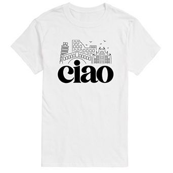 Men's Ciao Italy Landmarks Graphic Tee
