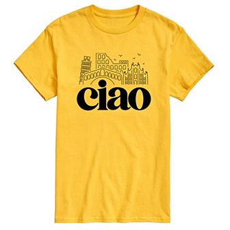 Men's Ciao Italy Landmarks Graphic Tee