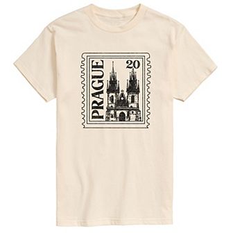 Men's Prague Postage Stamp Graphic Tee