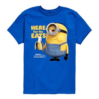 Boys 8-20 Despicable Me Here For The Eats Graphic Tee