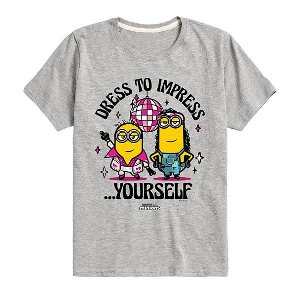 Boys 8-20 Despicable Me Dress To Impress Yourself Graphic Tee