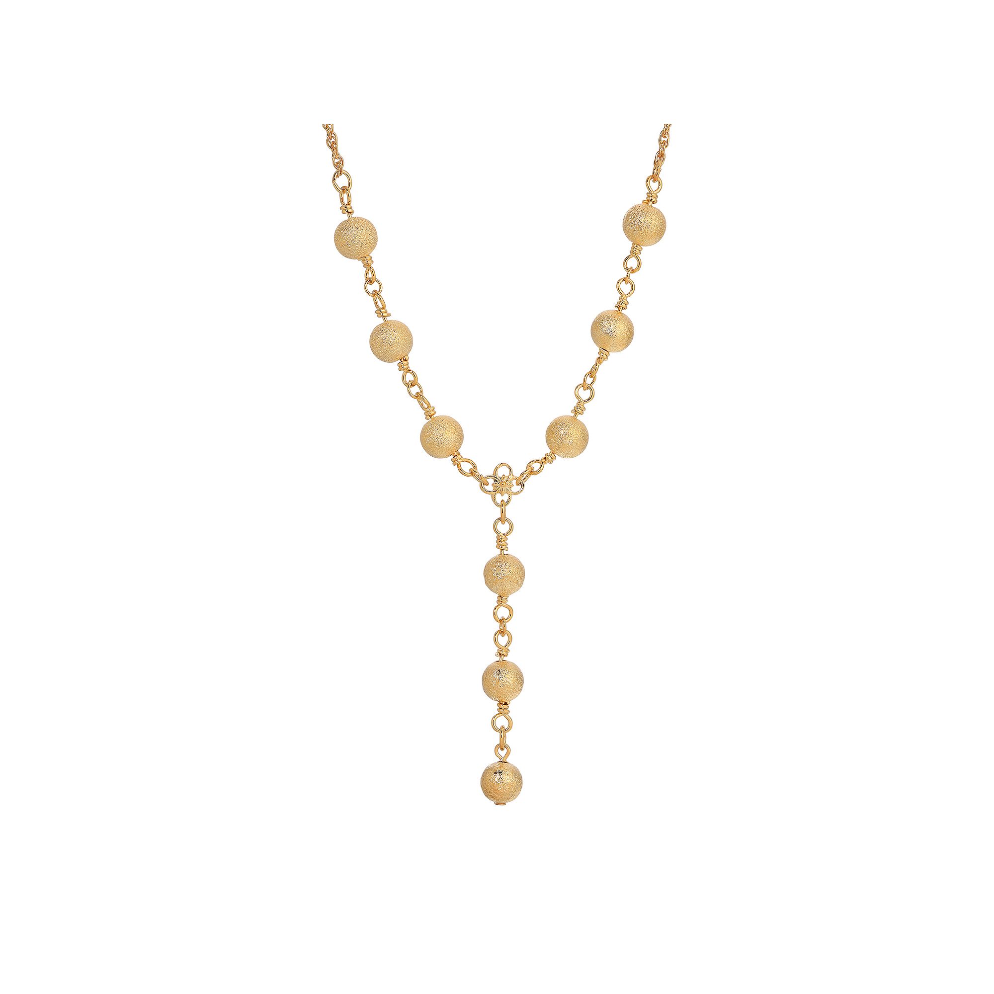 1928 Gold Tone Y-Necklace, Womens, Yellow