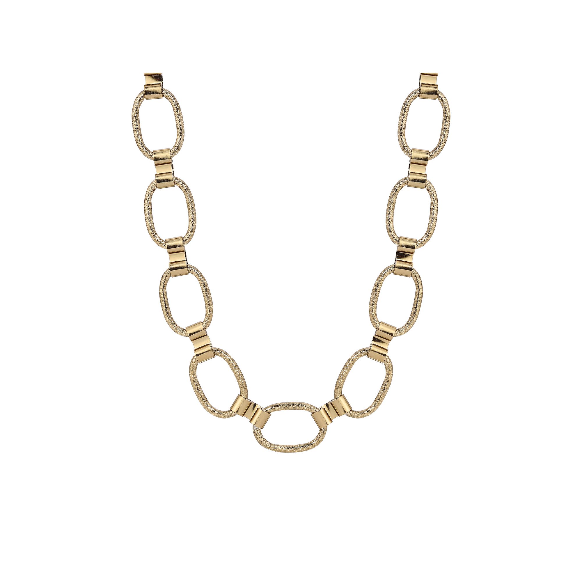 1928 Gold Tone Link Necklace, Womens, Yellow