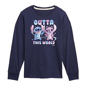Disney's Lilo & Stitch Boys 8-20 Outta This World Long Sleeve Graphic Tee