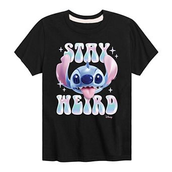 Disney's Lilo & Stitch Boys 8-20 Stay Weird Graphic Tee