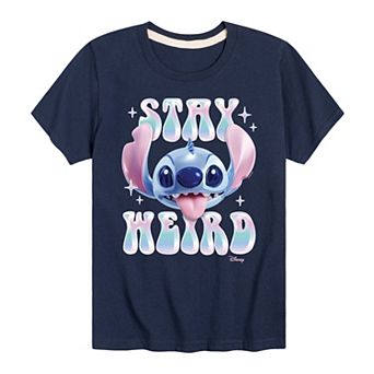 Disney's Lilo & Stitch Boys 8-20 Stay Weird Graphic Tee