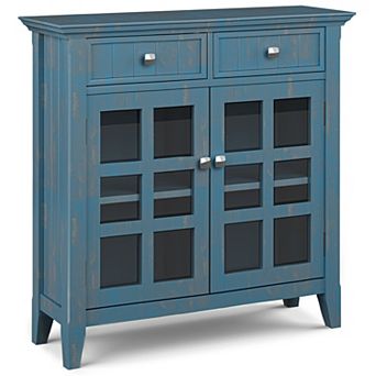 Simpli Home Acadian Distressed Entryway Storage Cabinet