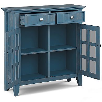 Simpli Home Acadian Distressed Entryway Storage Cabinet
