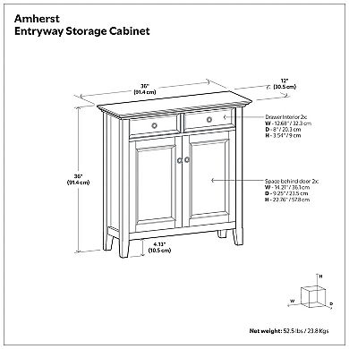 Simpli Home Amherst Entryway Storage Cabinet