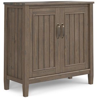 Simpli Home Lev Low Storage Cabinet