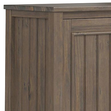 Simpli Home Lev Low Storage Cabinet