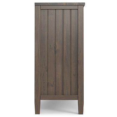 Simpli Home Lev Low Storage Cabinet