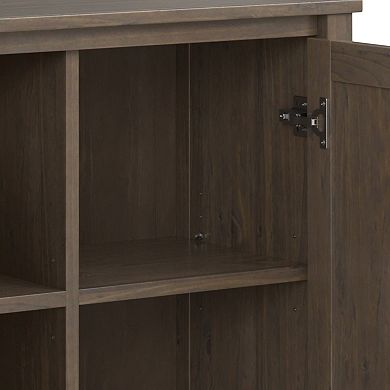 Simpli Home Lev Low Storage Cabinet