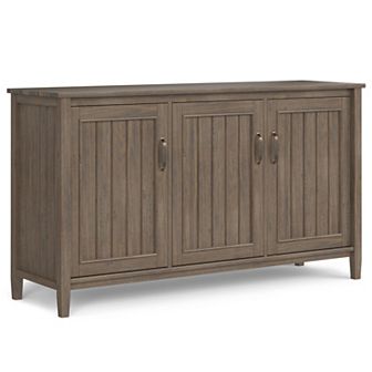 Simpli Home Lev Wide Storage Cabinet