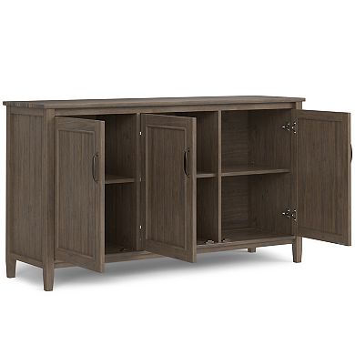 Simpli Home Lev Wide Storage Cabinet