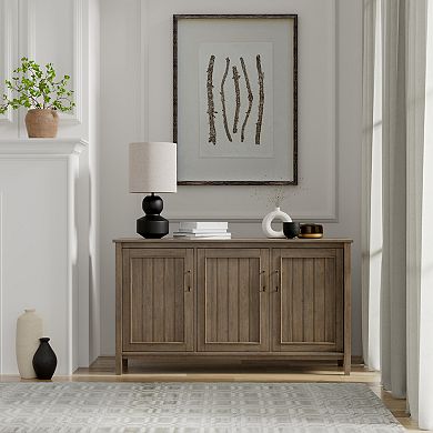 Simpli Home Lev Wide Storage Cabinet