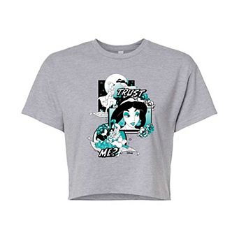 Disney Princess Jasmine Juniors' Pop Art Cropped Tee