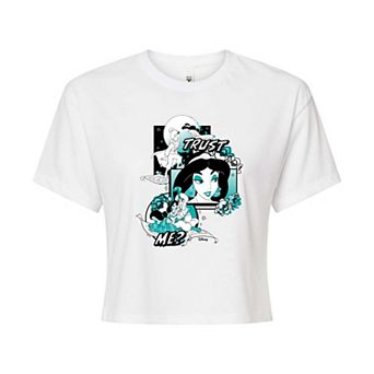 Disney Princess Jasmine Juniors' Pop Art Cropped Tee