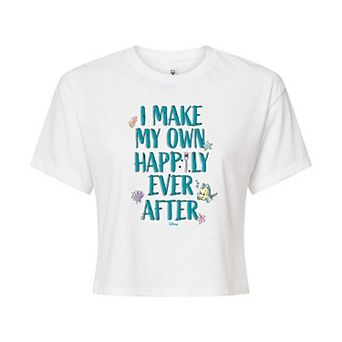 Disney Princess Ariel Juniors' Happily Ever After Cropped Tee