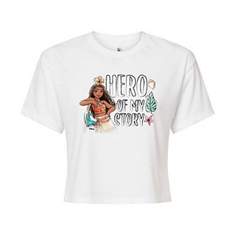 Disney Princess Moana Juniors' Hero Cropped Tee