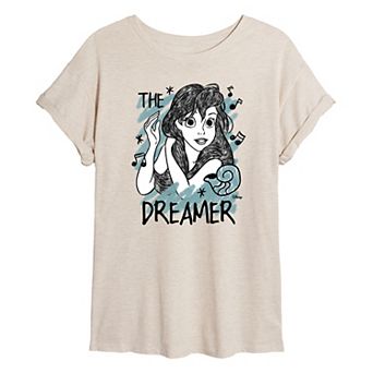 Disney Princess Ariel Juniors' Dreamer Oversized Tee