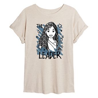 Disney Princess Mulan Juniors' Leader Oversized Tee
