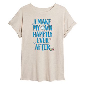 Disney's Cinderella Juniors' Happily Ever After Oversized Tee