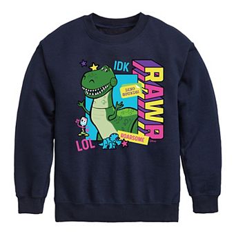 Disney / Pixar's Toy Story Rex Boys 8-20 Rawr Fleece Sweatshirt