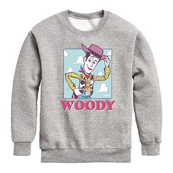 Disney / Pixar's Toy Story Woody Boys 8-20 Sunny Side Up Crew Fleece Sweatshirt