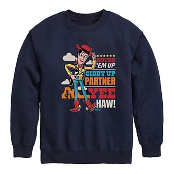 Disney / Pixar's Toy Story Woody Boys 8-20 Giddy Up Partner Fleece Sweatshirt
