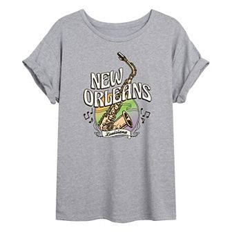 Juniors' New Orleans Oversized Tee