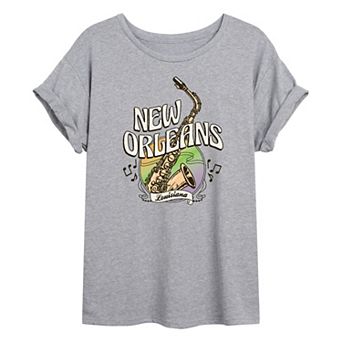 Juniors' New Orleans Oversized Tee