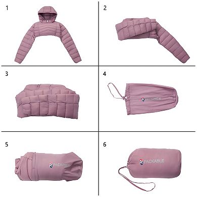 Women's Rokka&Rolla Long Lightweight Packable Puffer Jacket