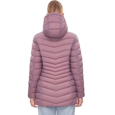Women's Rokka&Rolla Long Lightweight Packable Puffer Jacket