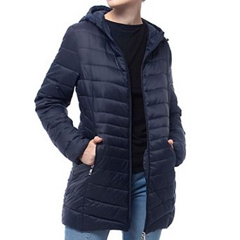 Women's Rokka&Rolla Long Lightweight Packable Puffer Jacket