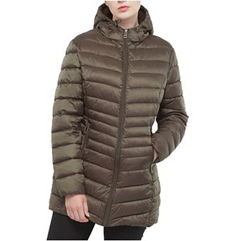 Women's Rokka&Rolla Long Lightweight Packable Puffer Jacket